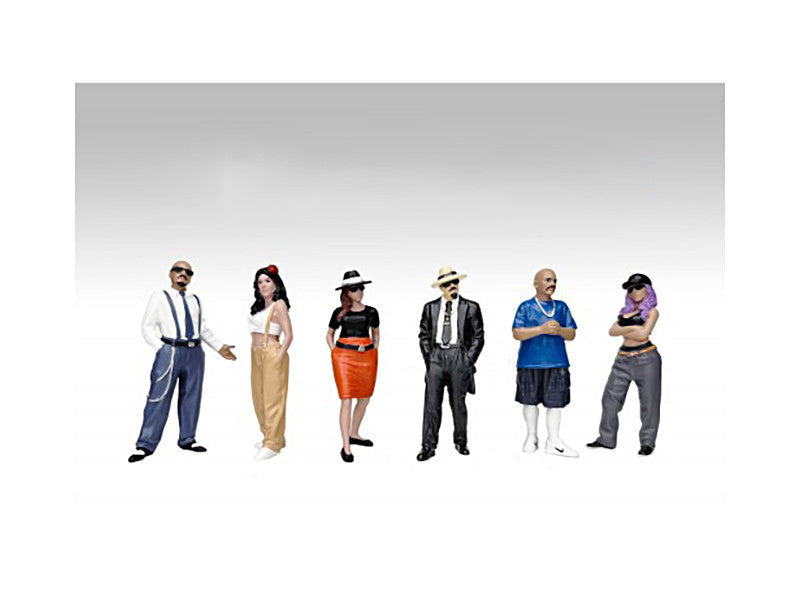 "Hanging Out 3" 6 piece Figure Set for 1/24 Scale Models by American Diorama American Diorama