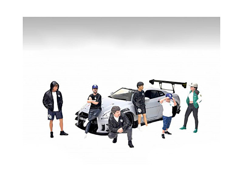 "LB Nation" 6 piece Figure Set for 1/24 Scale Models by American Diorama American Diorama