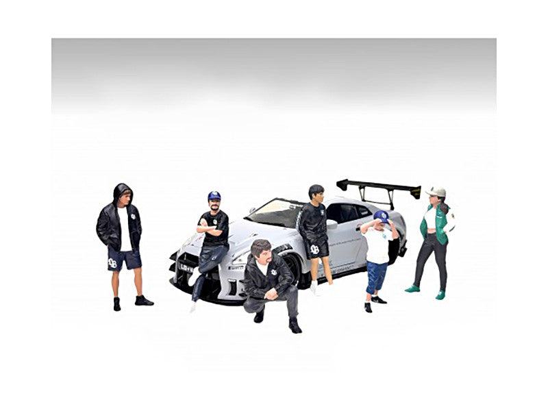 "LB Nation" 6 piece Figure Set for 1/18 Scale Models by American Diorama American Diorama