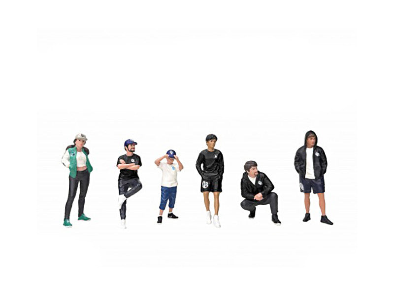"LB Nation" 6 piece Figure Set for 1/18 Scale Models by American Diorama American Diorama