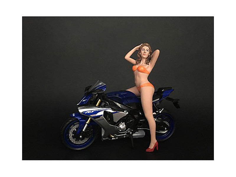 Hot Bike Model Cindy Figurine for 1/12 Scale Motorcycle Models by American Diorama American Diorama