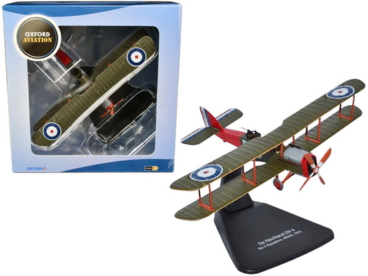 De Havilland DH4 Bomber Plane "5 Squadron Royal Naval Air Service" (1918) "Oxford Aviation" Series 1/72 Diecast Model Airplane by Oxford Diecast Oxford Diecast