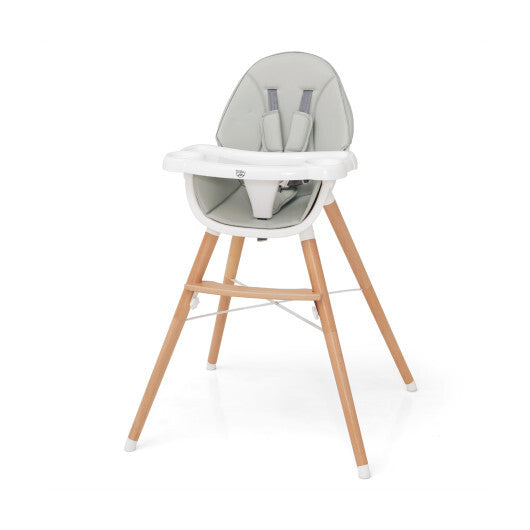 Baby High Chair with Dishwasher Safe Tray-Beige W2B