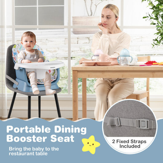16-in-1 Baby High Chair with Activity Center and Booster Seat for Babies and Toddlers-Celadon - Color: Green W2B