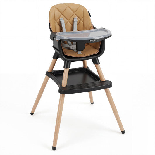 9-in-1 Convertible High Chair for Babies and Toddlers with Seat Cushion-Black W2B