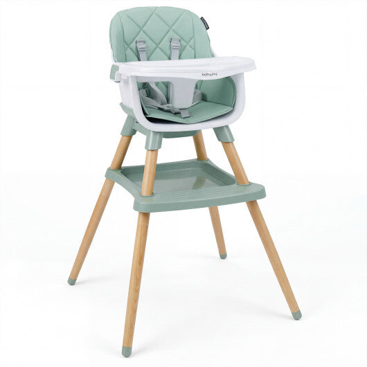9-in-1 Convertible High Chair for Babies and Toddlers with Seat Cushion-Black W2B