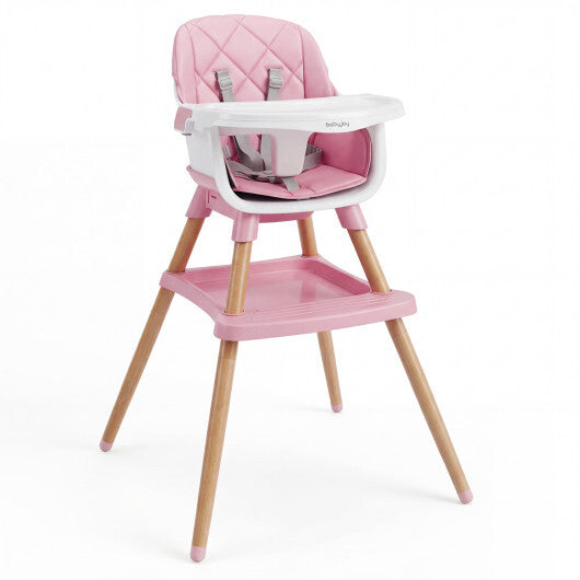 9-in-1 Convertible High Chair for Babies and Toddlers with Seat Cushion-Black W2B