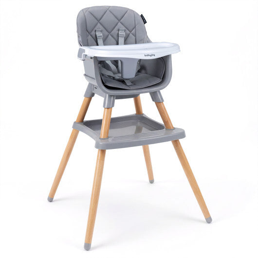 9-in-1 Convertible High Chair for Babies and Toddlers with Seat Cushion-Black W2B