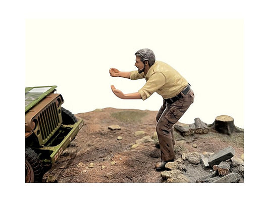 "4X4 Mechanic" Figure 6 for 1/18 Scale Models by American Diorama
