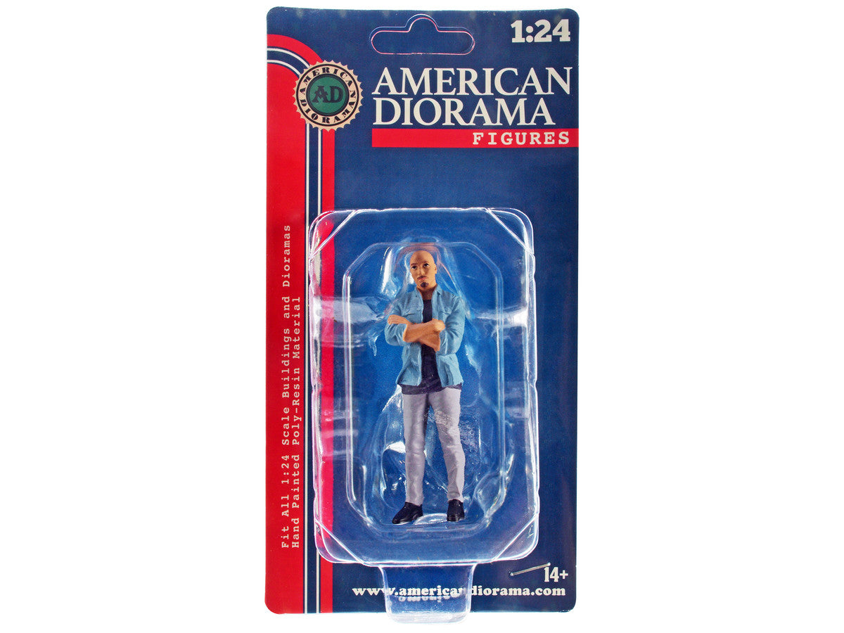 "Car Meet 3" Figurine 6 for 1/24 Scale Models by American Diorama American Diorama