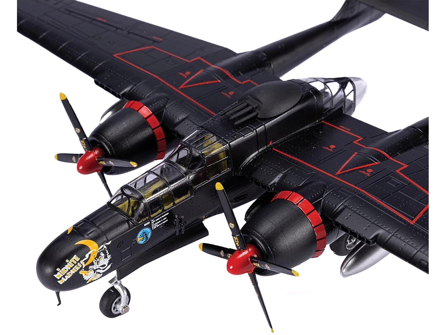 Northrop P-61B Black Widow Fighter Aircraft "Midnight Madness 548th Night Fighter Squadron" United States Army Air Forces 1/72 Diecast Model by Air Force 1