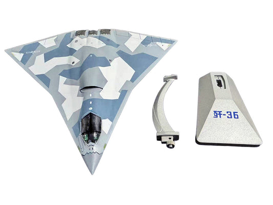CAC J-36 Stealth Aircraft "People's Liberation Army Air Force" 1/144 Diecast Model by Air Force 1 Air Force 1