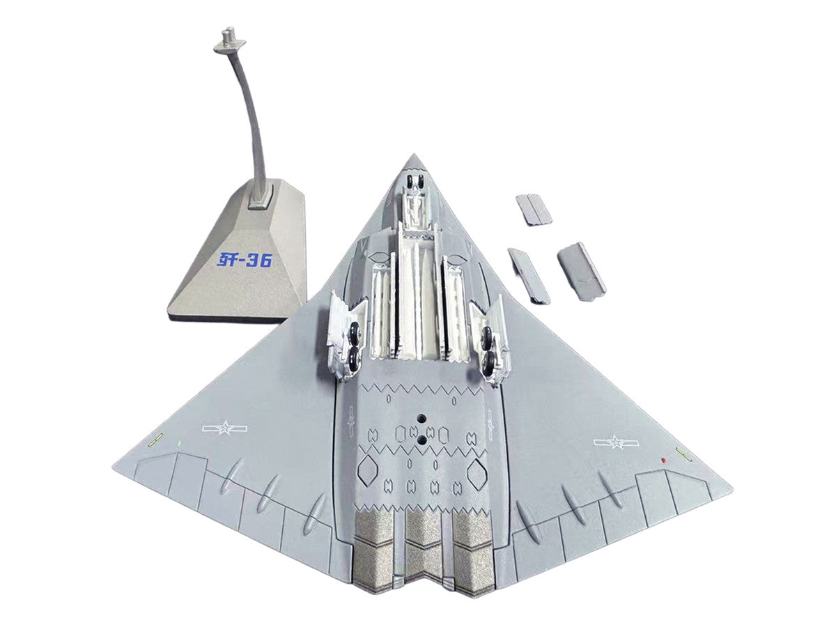 CAC J-36 Stealth Aircraft "People's Liberation Army Air Force" 1/144 Diecast Model by Air Force 1 Air Force 1