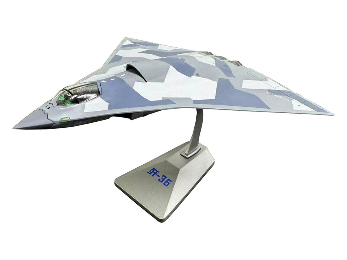 CAC J-36 Stealth Aircraft "People's Liberation Army Air Force" 1/144 Diecast Model by Air Force 1 Air Force 1
