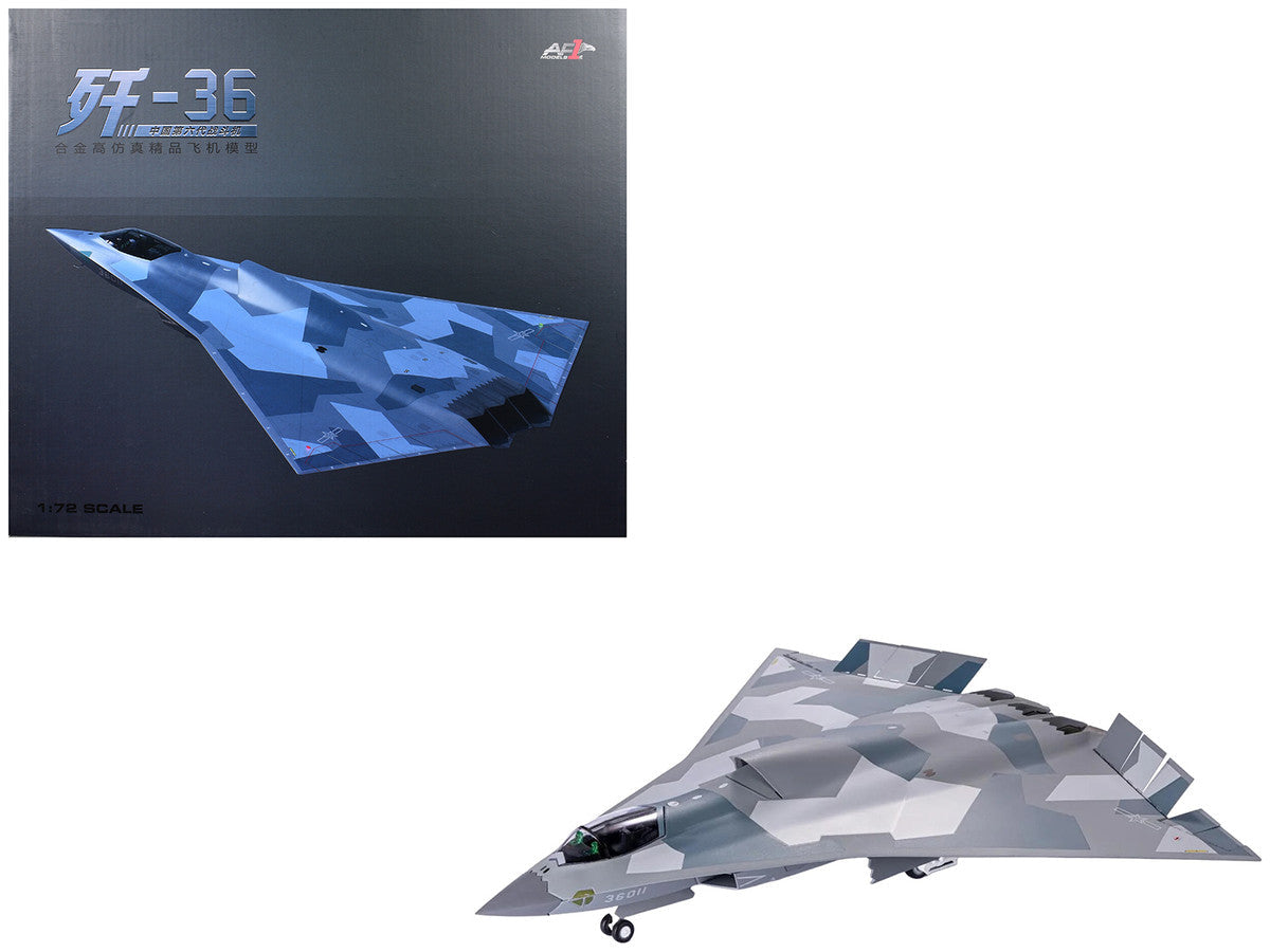 CAC J-36 Stealth Aircraft "People's Liberation Army Air Force" 1/72 Diecast Model by Air Force 1 Air Force 1