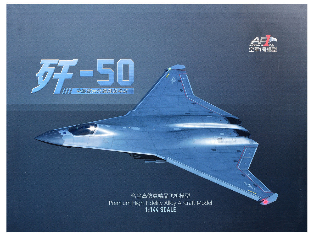 Shenyang J-50 Stealth Aircraft "People's Liberation Army Air Force" 1/144 Diecast Model by Air Force 1 Air Force 1