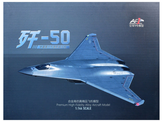 Shenyang J-50 Stealth Aircraft "People's Liberation Army Air Force" 1/144 Diecast Model by Air Force 1 Air Force 1