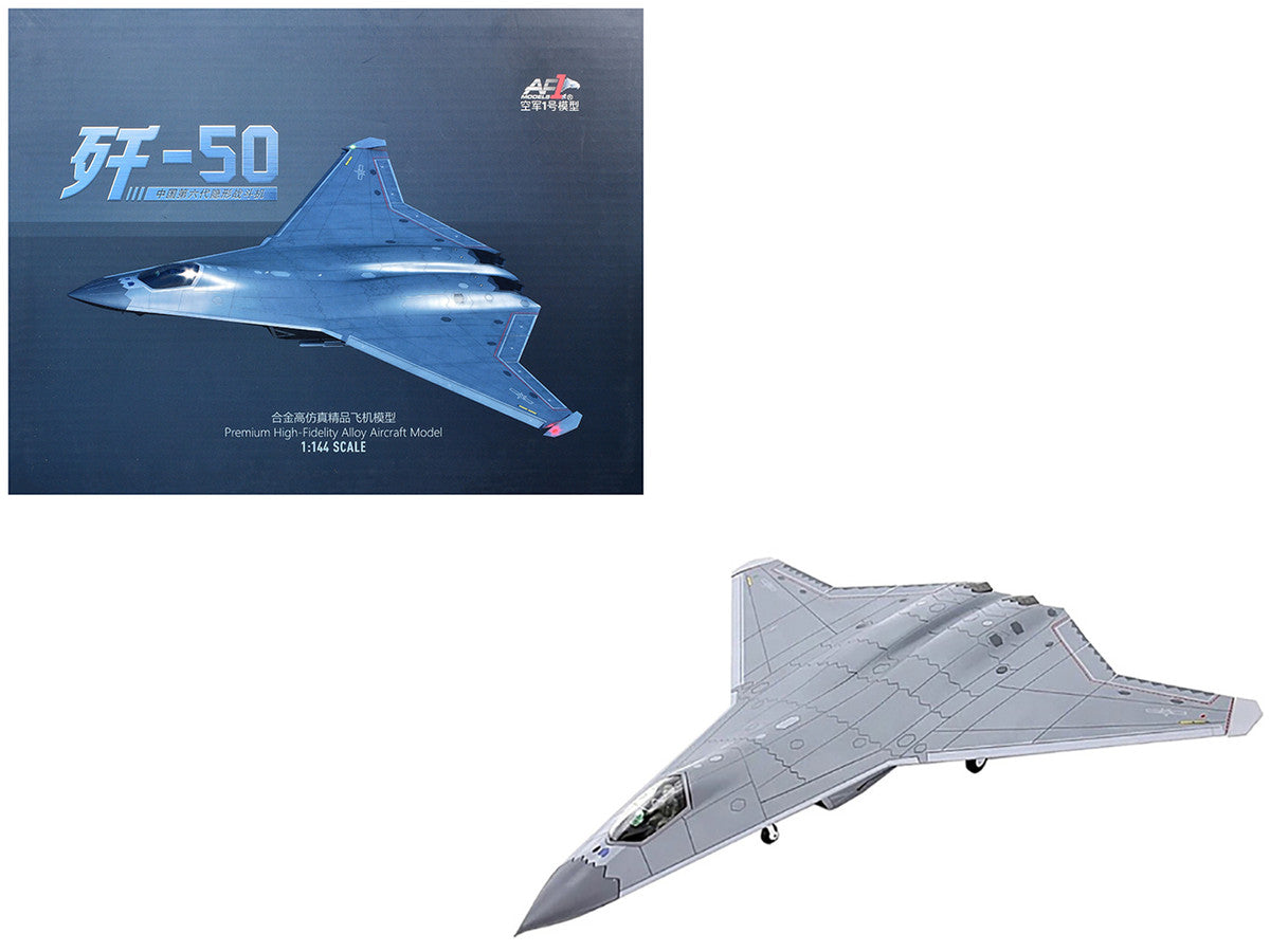 Shenyang J-50 Stealth Aircraft "People's Liberation Army Air Force" 1/144 Diecast Model by Air Force 1 Air Force 1