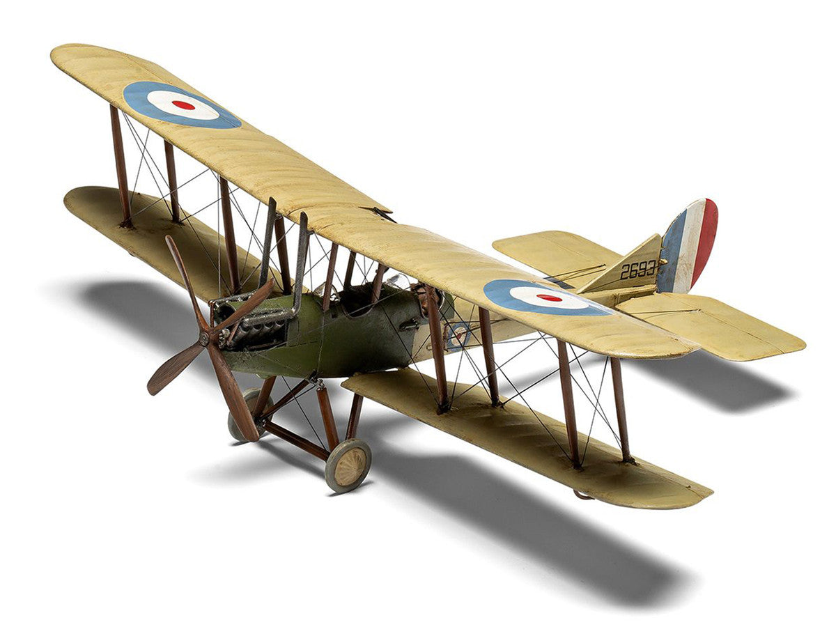 Level 2 Model Kit Royal Aircraft Factory BE2c Aircraft with 2 Scheme Options 1/72 Scale Plastic Model Kit by Airfix Airfix