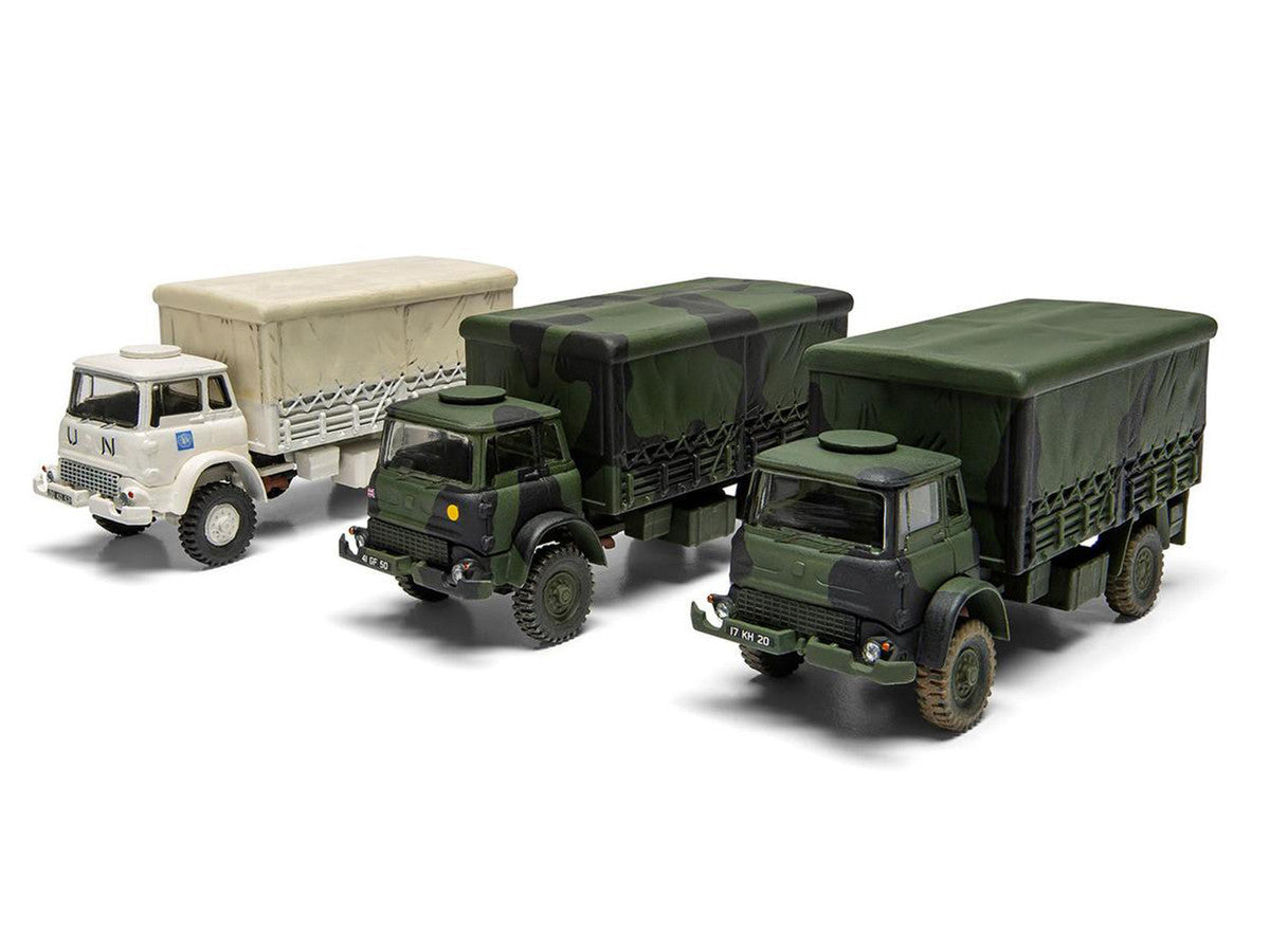 Level 1 Model Kit British Army 4-ton 4x4 GS Truck with 3 Scheme Options 1/76 Scale Plastic Model Kit by Airfix Airfix