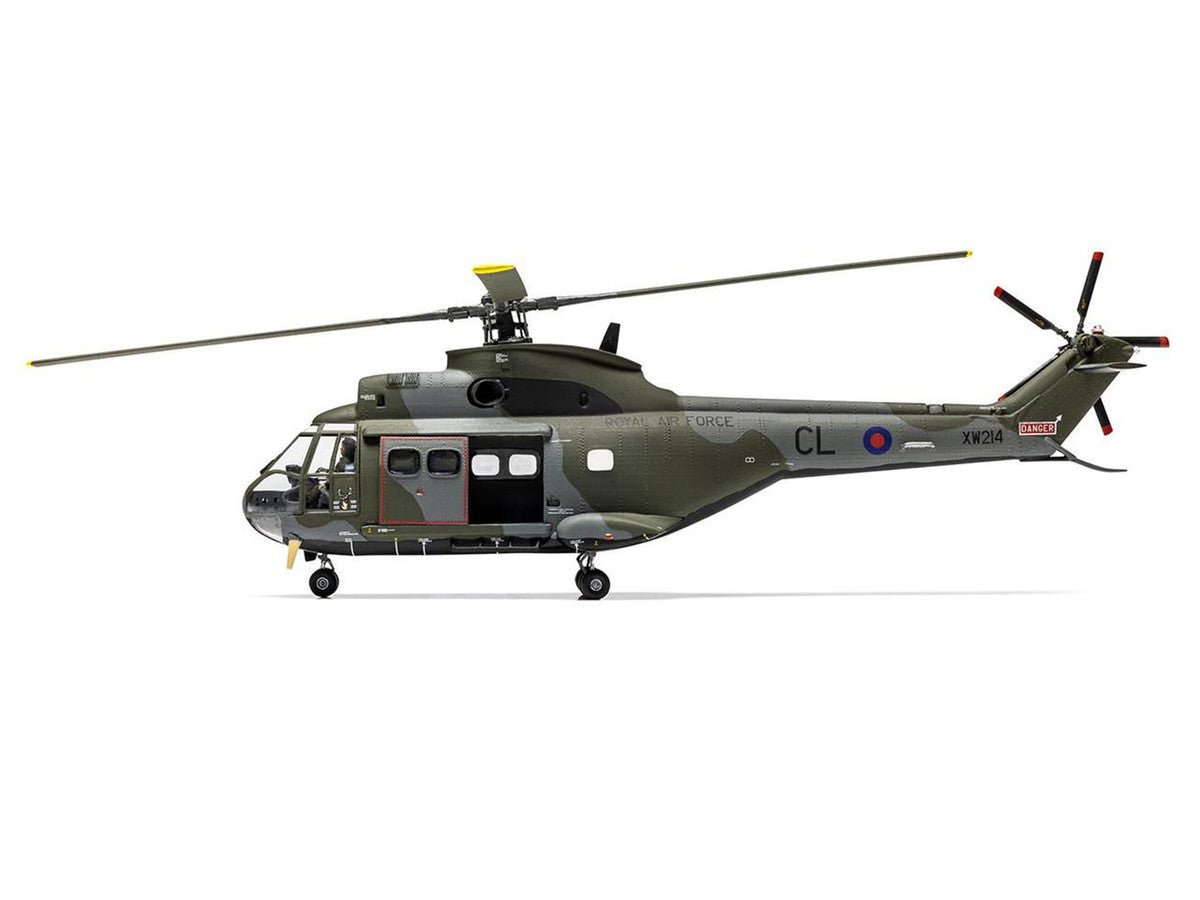 Level 2 Model Kit Westland Puma HC.1 Helicopter with 2 Scheme Options 1/72 Plastic Model Kit by Airfix Airfix