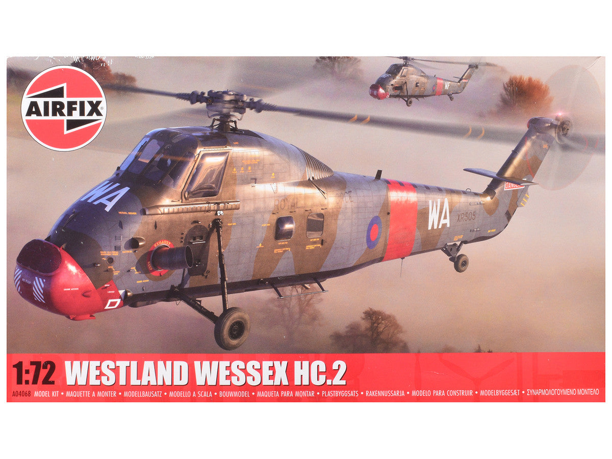 Level 2 Model Kit Westland Wessex HC.2 Helicopter with 3 Scheme Options 1/72 Plastic Model Kit by Airfix Airfix