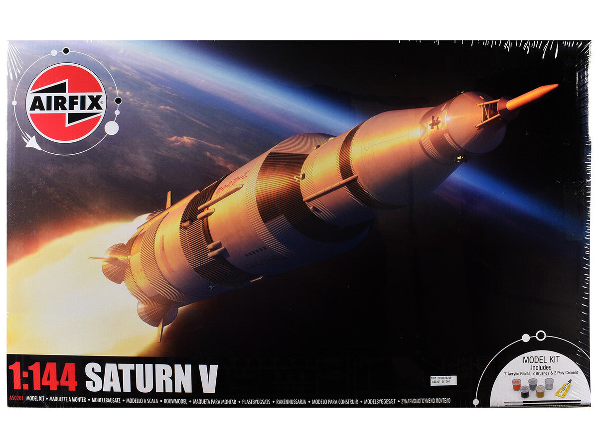 Level 3 Model Kit NASA Saturn V Rocket Gift Set 1/144 Plastic Model Kit by Airfix Airfix