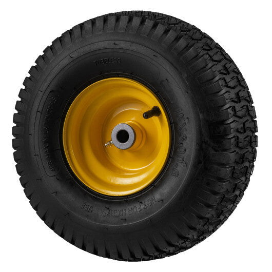 15 x 6.00-6 Tubeless Tires and Wheels 2 Pack 4 PR Tires-Yellow W2B