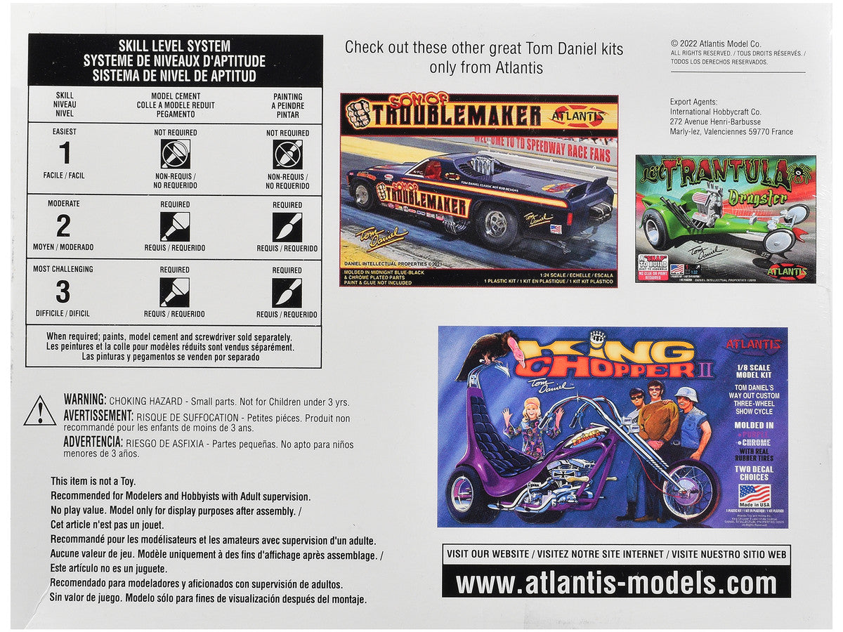Model Kit Tom Daniel's Lil' Red Baron Show Rod (Snap-to-Build) 1/32 Scale Model by Atlantis Atlantis