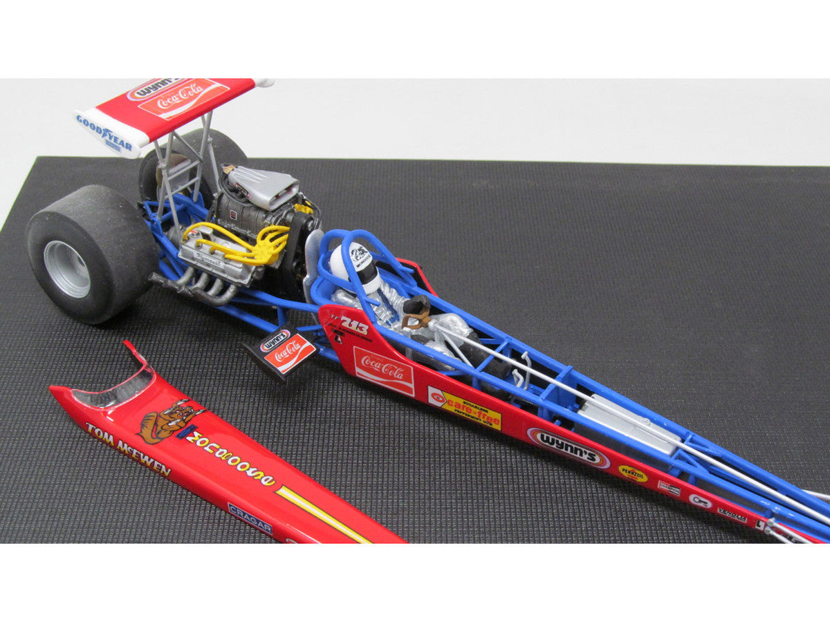 Skill 2 Model Kit Tom McEwen's "Mongoose" Rear Engine Dragster 1/24 Scale Model by Atlantis Atlantis