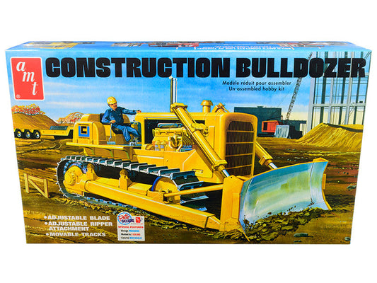 Skill 3 Model Kit Construction Bulldozer 1/25 Scale Model by AMT AMT