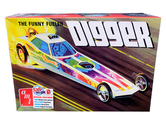 Skill 2 Model Kit Digger Dragster "The Funny Fueler" 1/25 Scale Model by AMT AMT