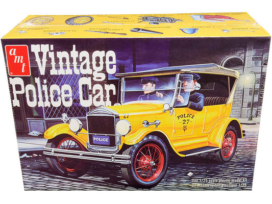 Skill 2 Model Kit 1927 Ford T Vintage Police Car 1/25 Scale Model by AMT AMT