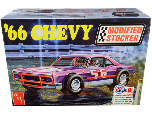 Skill 2 Model Kit 1966 Chevrolet Impala Modified Stocker 1/25 Scale Model by AMT AMT