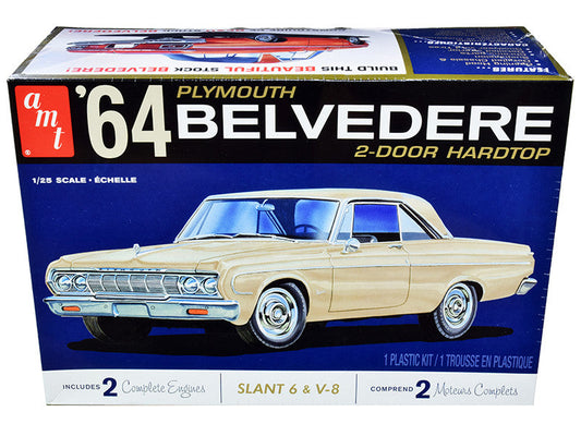 Skill 2 Model Kit 1964 Plymouth Belvedere Coupe Hardtop 1/25 Scale Model by AMT AMT