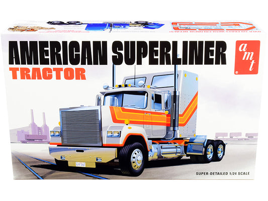 Skill 3 Model Kit American Superliner Semi Tractor 1/24 Scale Model by AMT-0