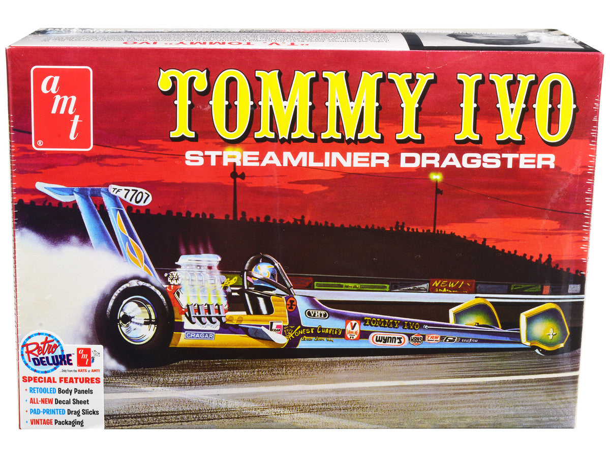 Skill 2 Model Kit Tommy Ivo Streamliner Dragster 1/25 Scale Model by AMT AMT