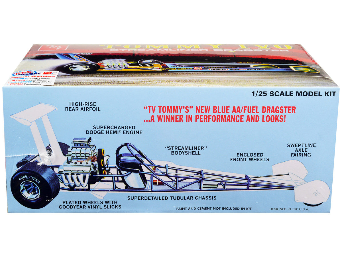 Skill 2 Model Kit Tommy Ivo Streamliner Dragster 1/25 Scale Model by AMT AMT