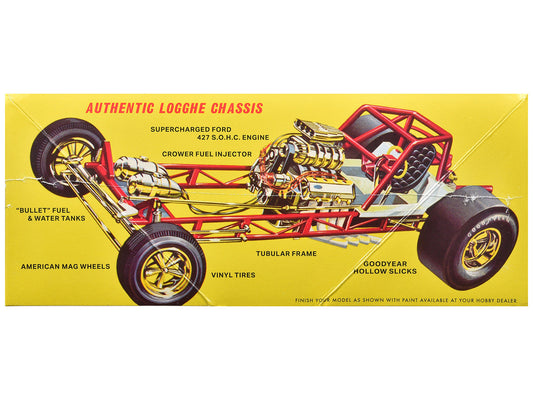 Skill 2 Model Kit 1969 Ford Mustang Longnose Funny Car "Gas Ronda" 1/25 Scale Model by AMT AMT