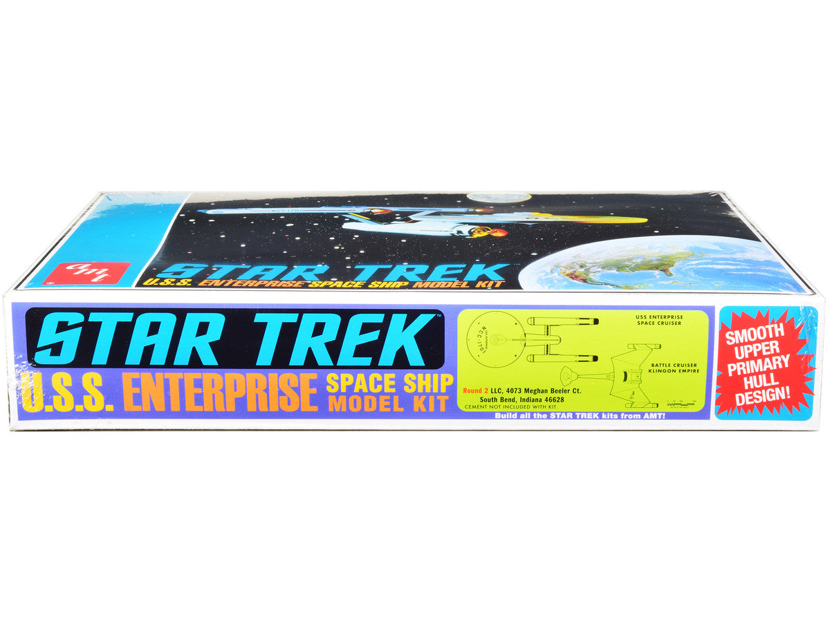 Skill 2 Model Kit U.S.S. Enterprise NCC-1701 Space Ship "Star Trek" 1/650 Scale Model by AMT AMT