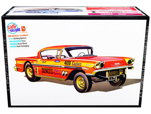 Skill 2 Model Kit 1958 Chevrolet Impala "Ala-Impala" 3-in-1 Kit 1/25 Scale Model by AMT AMT