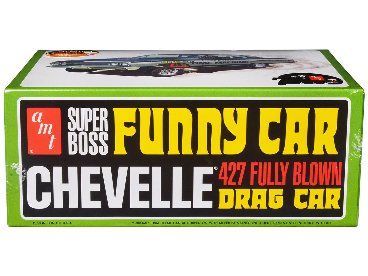 Skill 2 Model Kit 1965 Chevrolet Chevelle AWB Funny Car "Time Machine" 1/25 Scale Model by AMT AMT
