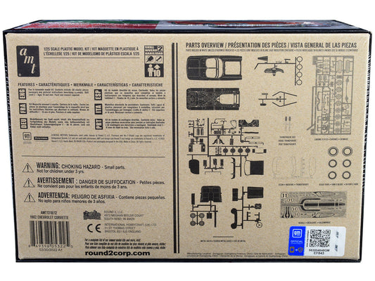Skill 2 Model Kit 1962 Chevrolet Corvette 3 in 1 Kit 1/25 Scale Model by AMT AMT