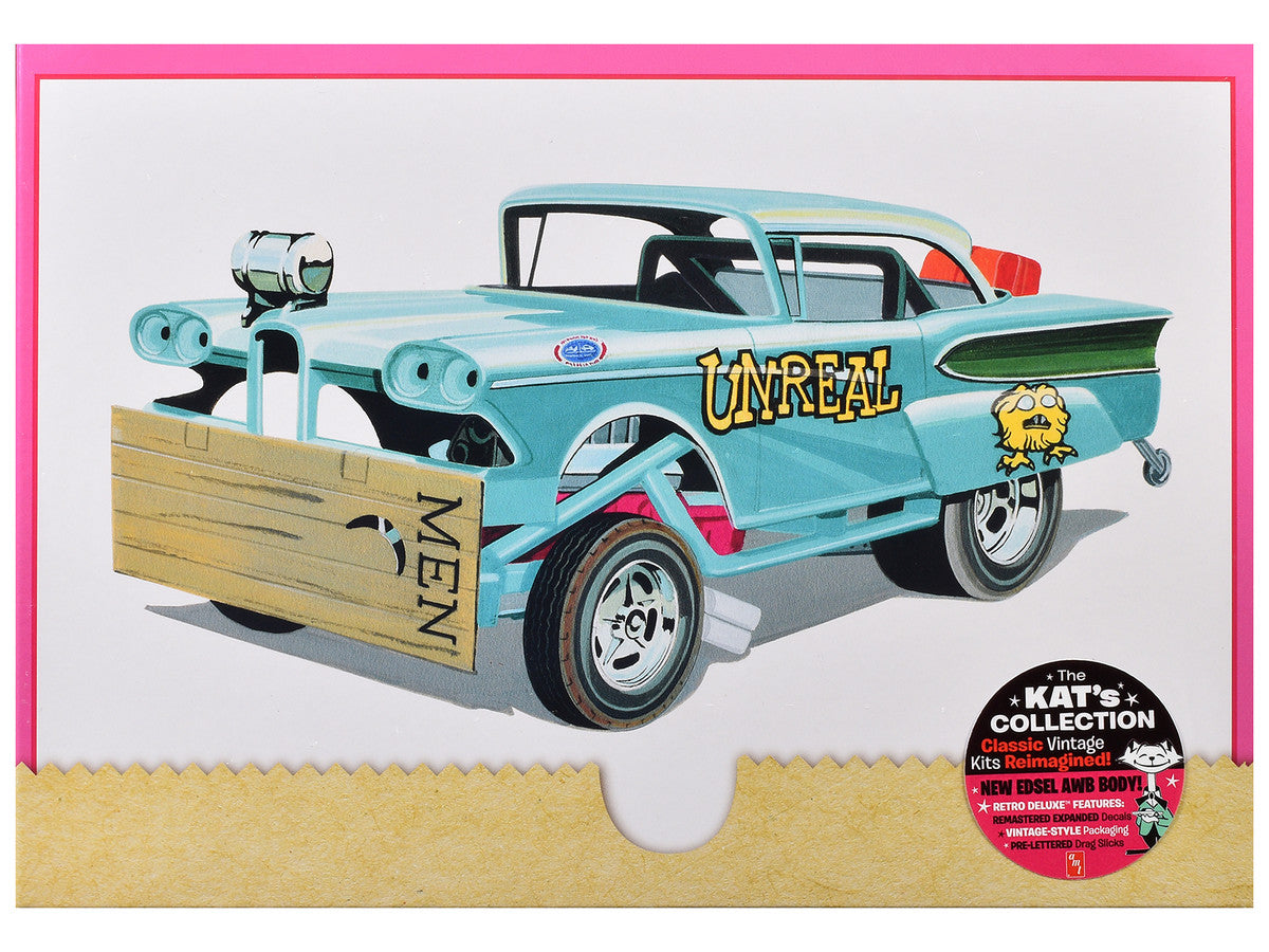 Skill 2 Model Kit of 1958 Edsel Funny Car "Unreal" 1/25 Scale Model by AMT AMT