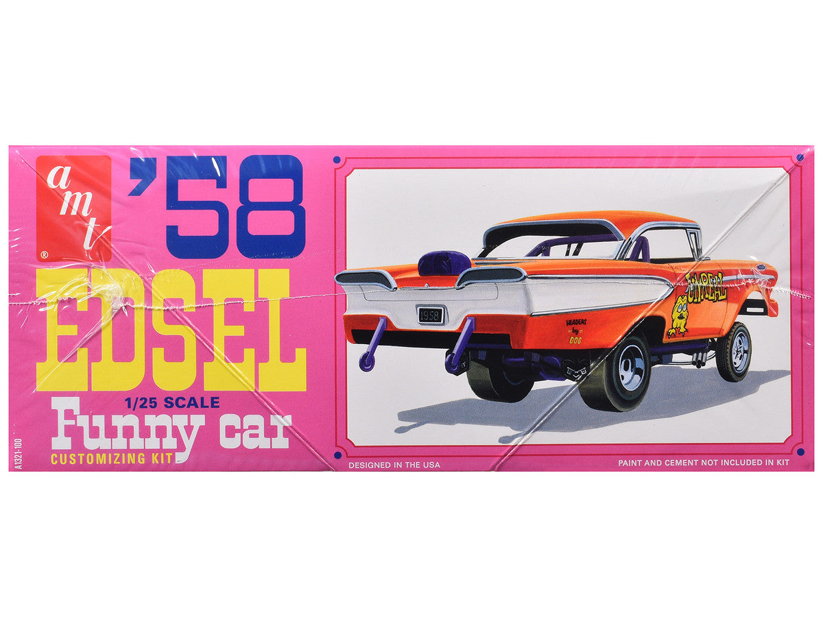 Skill 2 Model Kit of 1958 Edsel Funny Car "Unreal" 1/25 Scale Model by AMT AMT