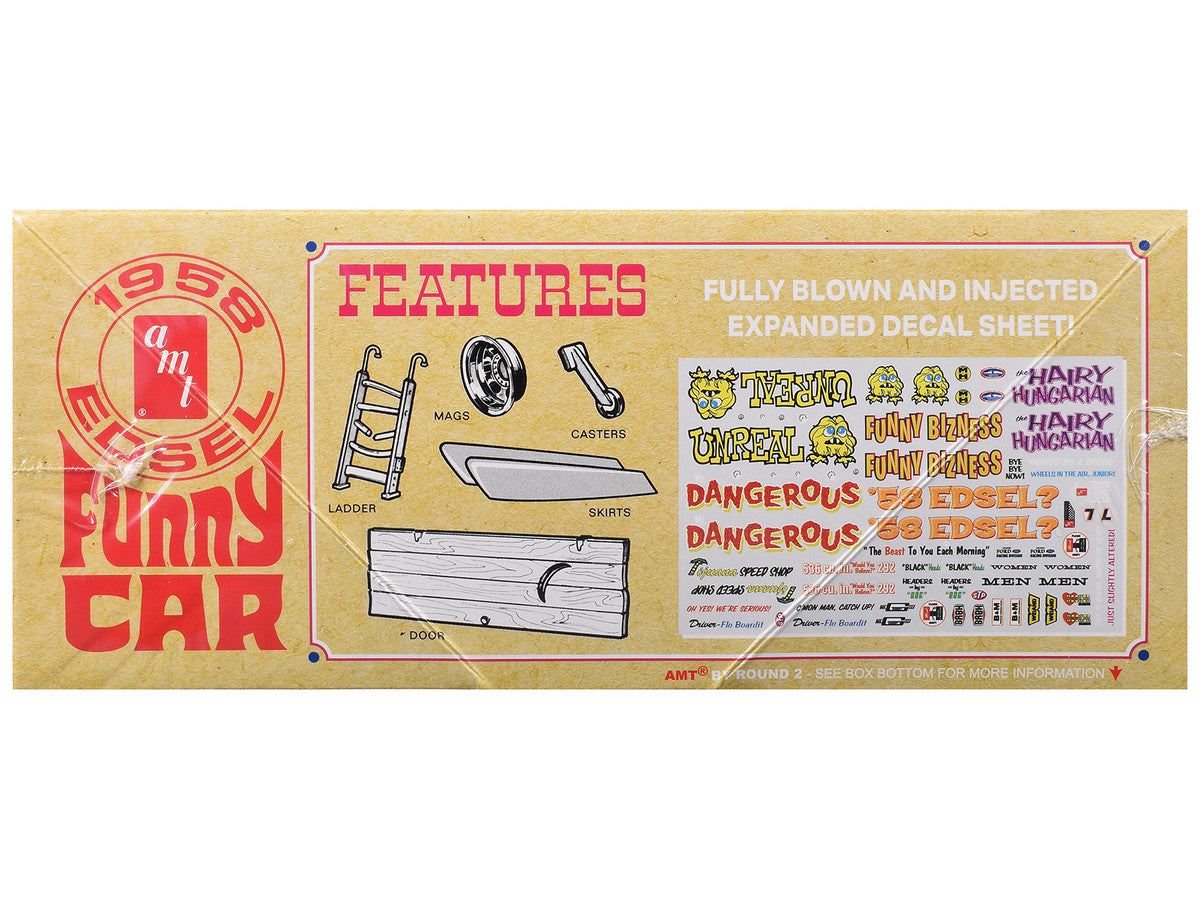 Skill 2 Model Kit of 1958 Edsel Funny Car "Unreal" 1/25 Scale Model by AMT AMT