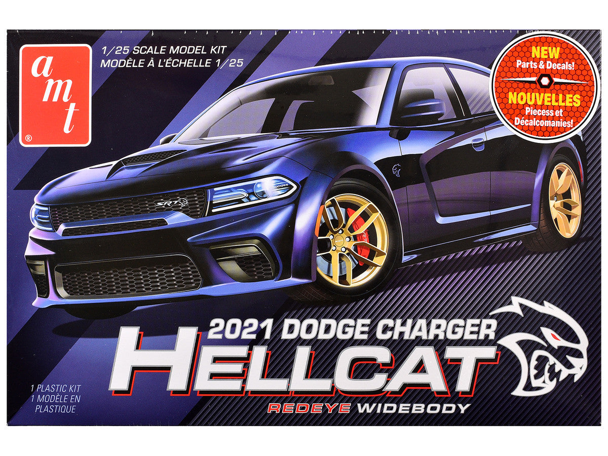 Skill 2 Model Kit 2021 Dodge Charger Hellcat Redeye Widebody 1/25 Scale Model by AMT AMT
