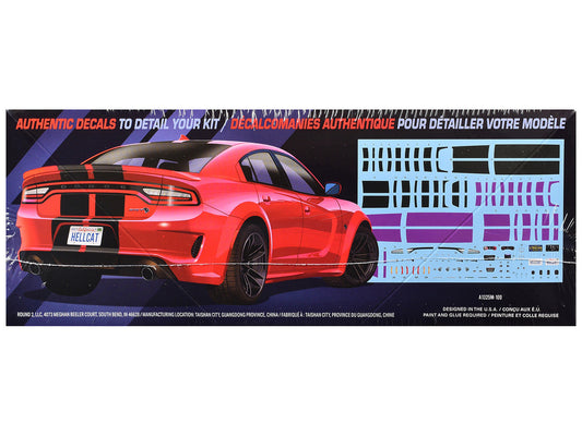 Skill 2 Model Kit 2021 Dodge Charger Hellcat Redeye Widebody 1/25 Scale Model by AMT AMT