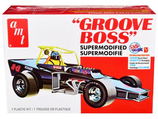 Skill 2 Model Kit "Groove Boss" Supermodified Racer 1/25 Scale Model by AMT AMT