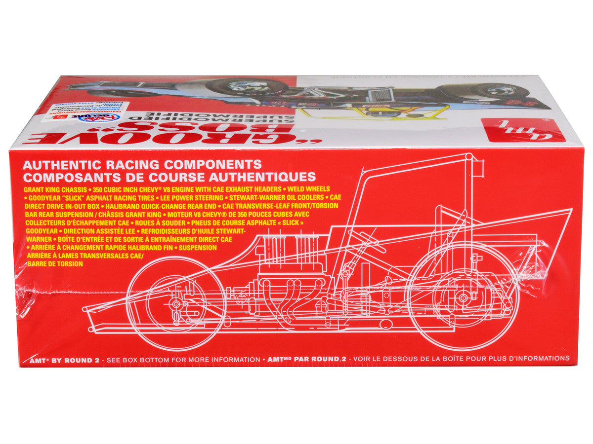 Skill 2 Model Kit "Groove Boss" Supermodified Racer 1/25 Scale Model by AMT AMT